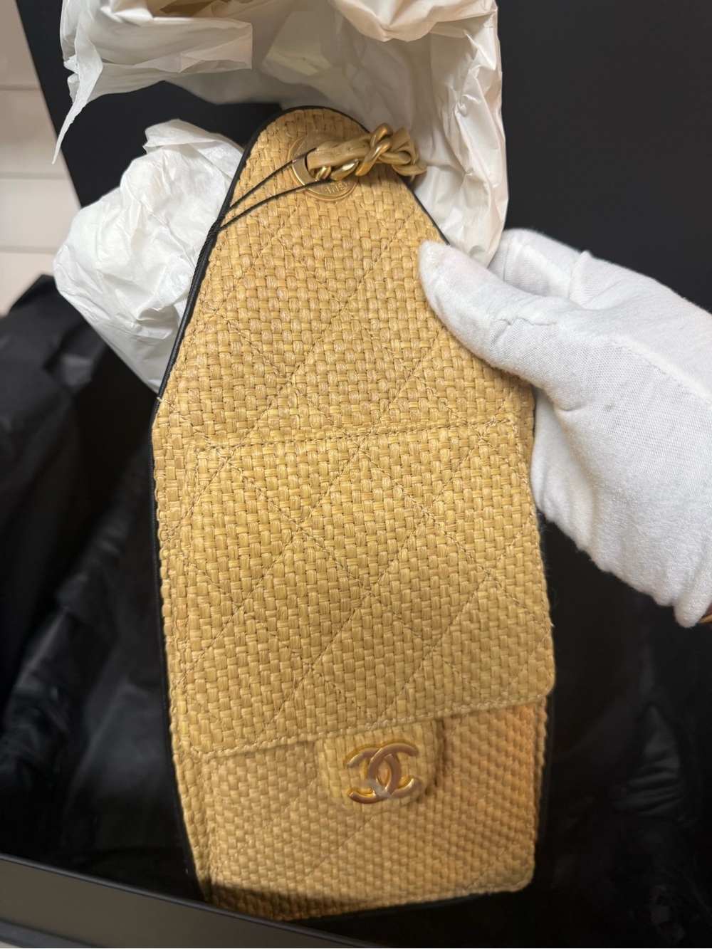CHANEL 25 Raffia SMALL - Picture 6 of 13